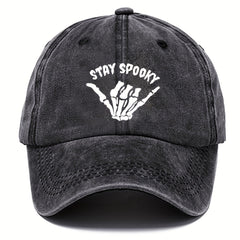 Halloween Cotton Baseball Cap Adjustable Sun Protection Hat