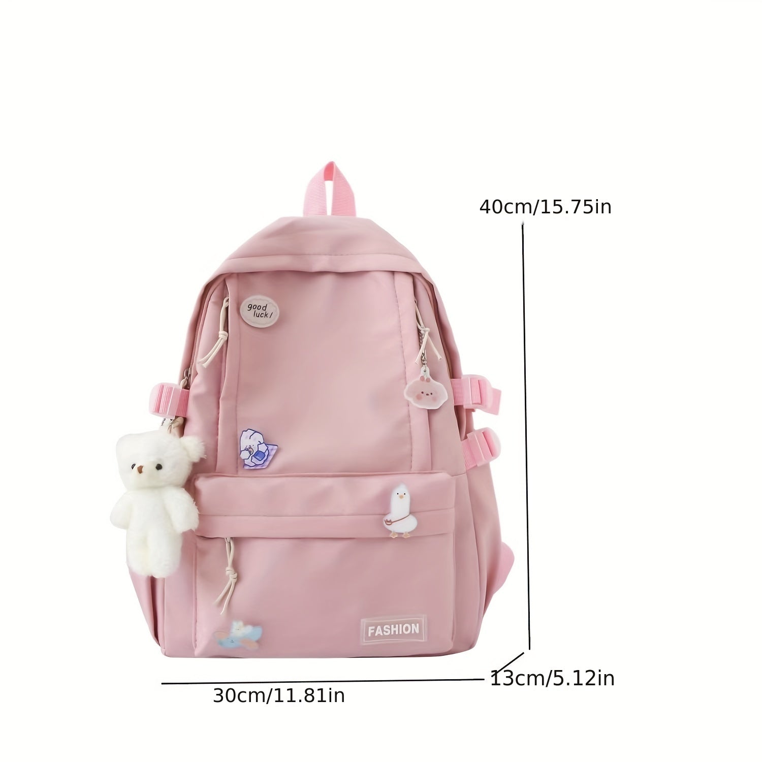 Large Capacity Nylon Backpack Durable Lightweight School Travel Bag