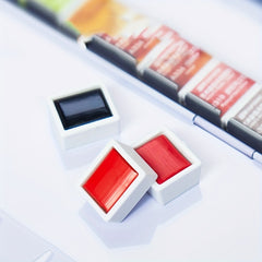 Professional Watercolor Paints Set - 48 Colors Tin Box Water Pigment