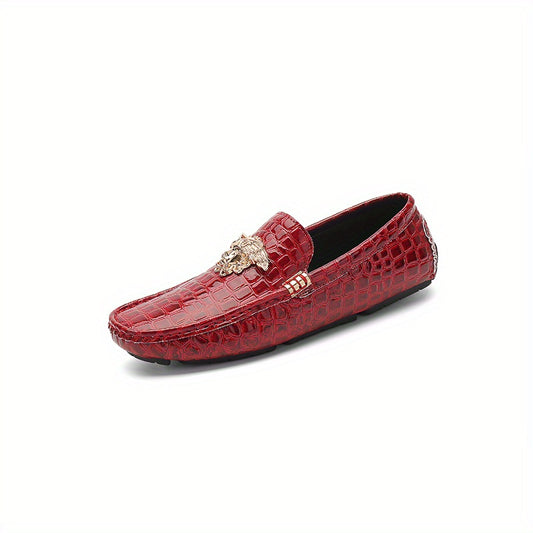Men's Slip On PU Loafers Casual Outdoor Walking Shoes
