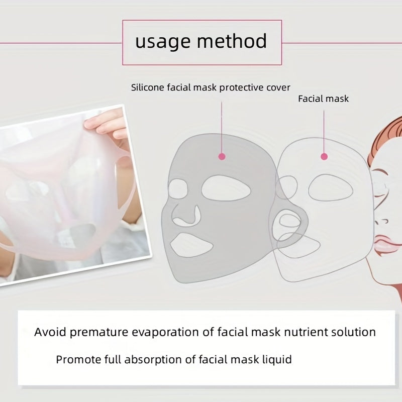 3D Silicone Facial Masks for Skin Moisturizing Anti Evaporation Patches