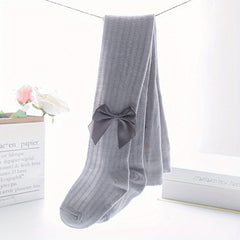 Baby Girls Bow Pantyhose Mesh Thin Tights Spring Summer