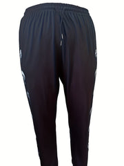  Mushroom Print Joggers Elastic Drawstring Pants