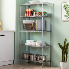 Heavy Duty 5 Layer Kitchen Storage Rack with Adjustable Shelves