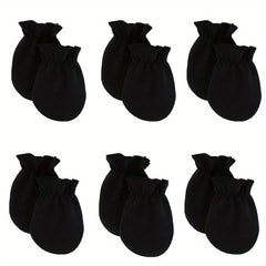 6pcs Toddler Baby Casual Thermal Mittens for Autumn and Spring
