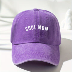MOM Vintage Dad Hat Baseball Cap Distressed Washed Casual Sun Hat