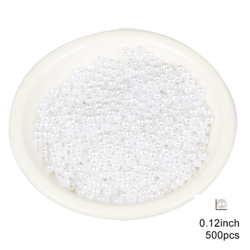 ABS Pearl Beads Round Beads for Jewelry Making DIY 3-20mm