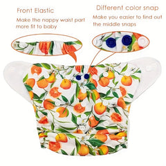 Washable Reusable Cloth Diaper Nappy Waterproof with Microfiber Insert