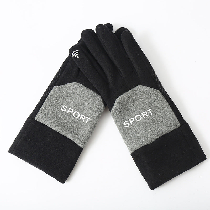 Women's Warm Fleece Touch Screen Gloves Cold Proof