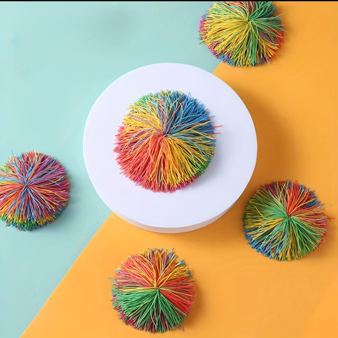 Stretch Balls for Kids & Adults Red & Multicolor Soft Elastic Kush Balls