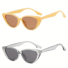Y2K Cat Eye Sunglasses Retro Vintage UV400 Sun Shades Glasses