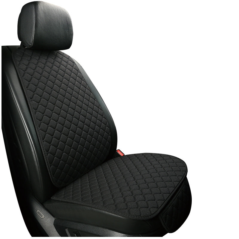 Car Seat Covers Non Slip Breathable Flax Cushion Universal All Seasons