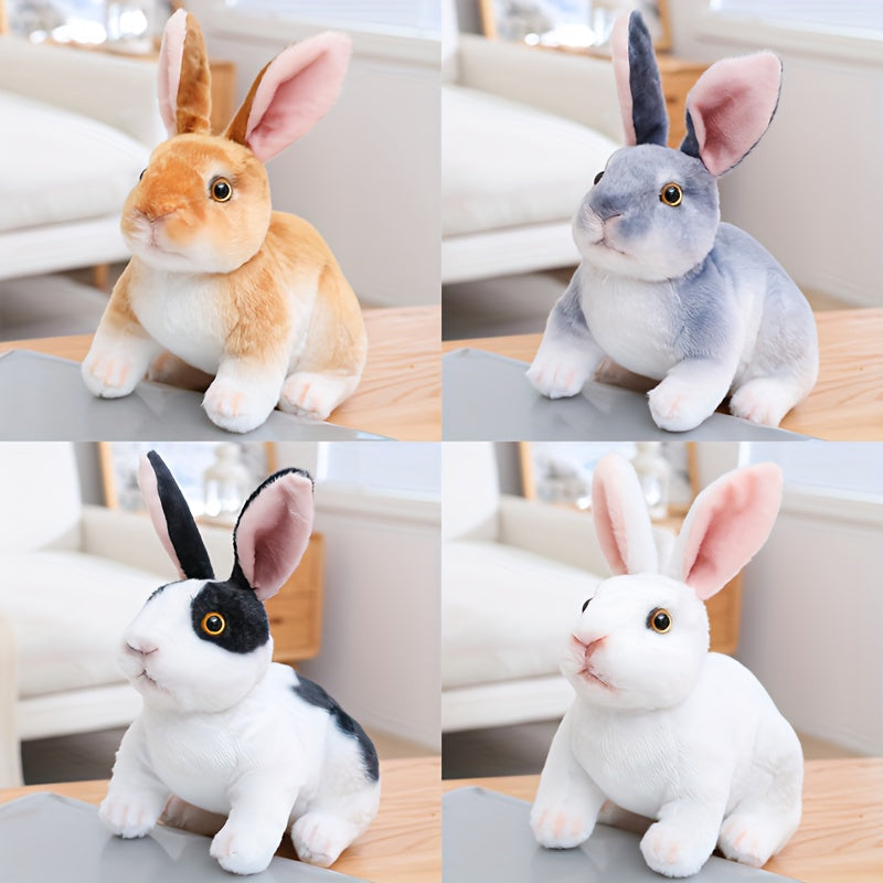 2 Pack Squatting Rabbit Plush Toys 7 9 Polyester Stuffed Animals Assorted Colors