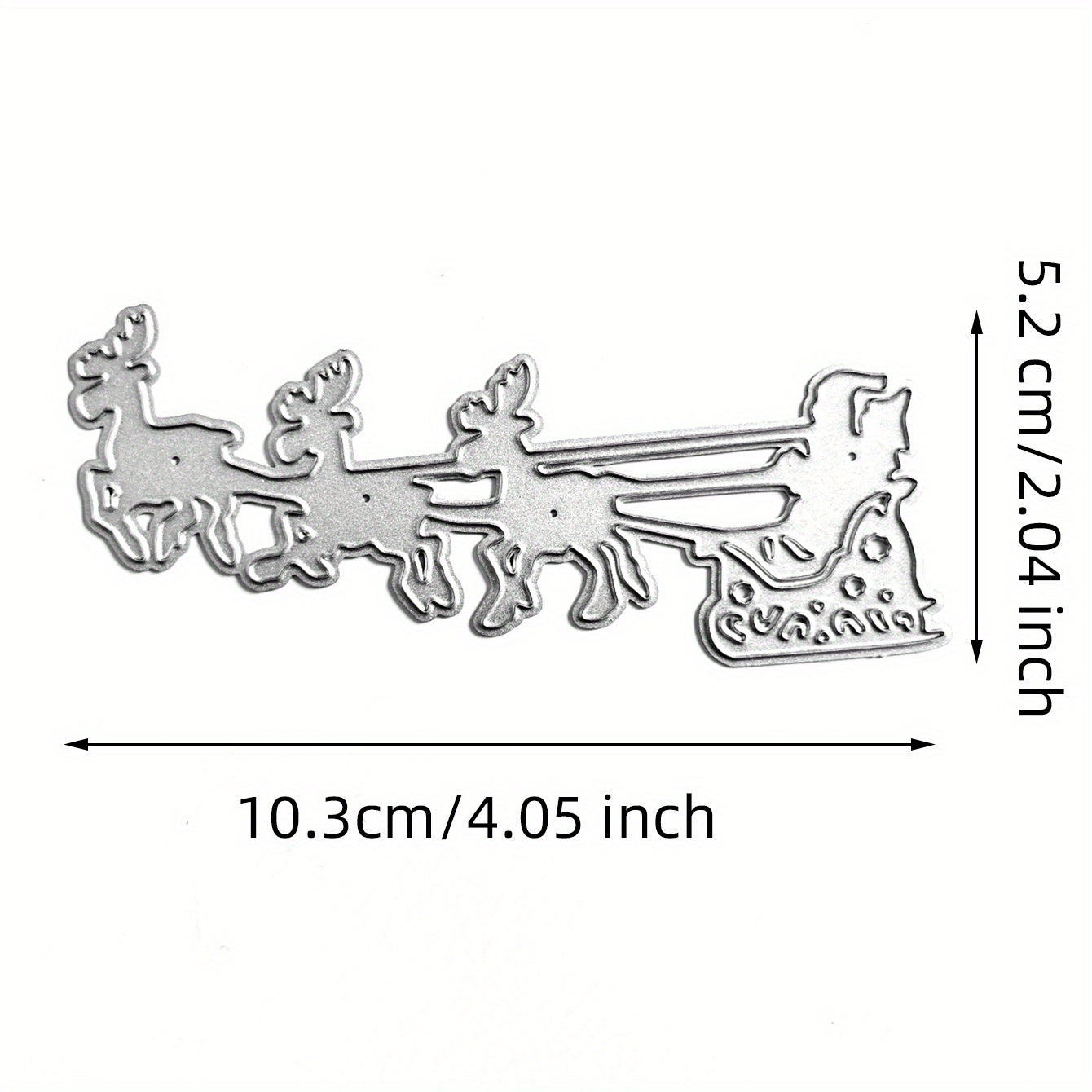1pc Christmas Style Christmas Deer Pull Old Man Metal Cutting Dies Stencils