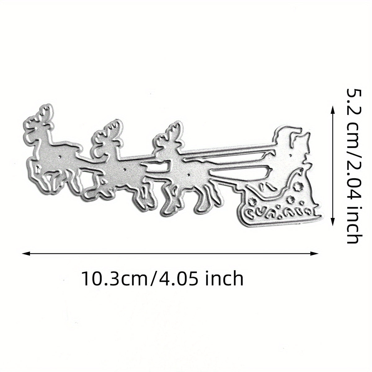 1pc Christmas Style Christmas Deer Pull Old Man Metal Cutting Dies Stencils