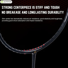2pcs Full Carbon Strung Badminton Racket For Training
