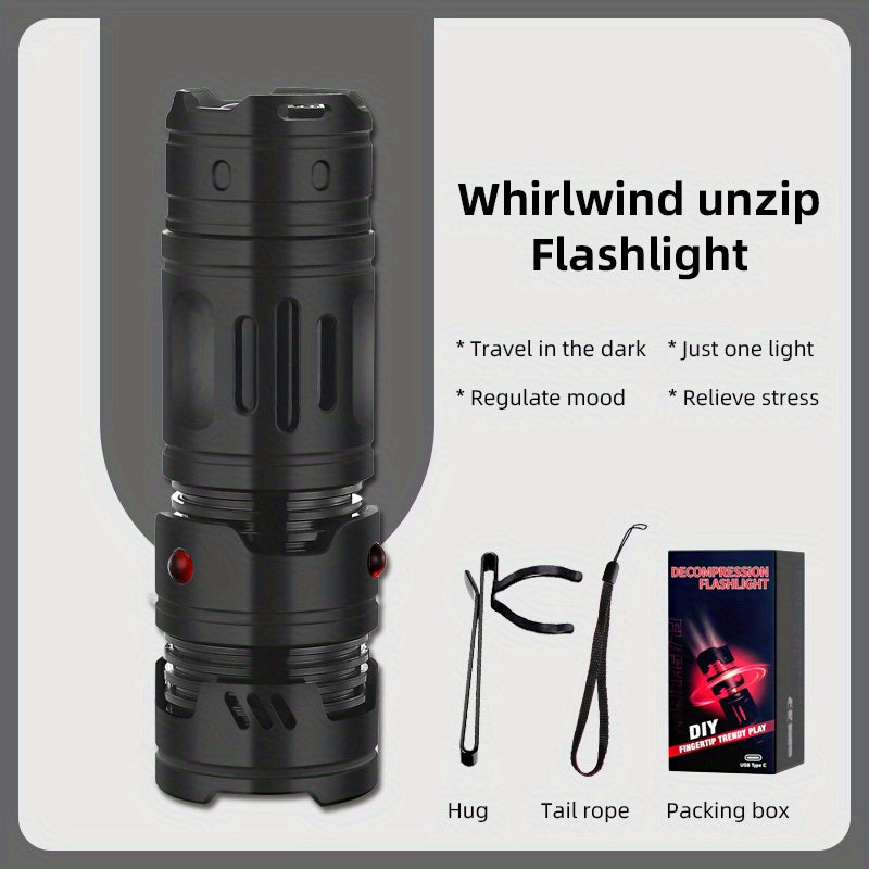 Outdoor LED Rechargeable Flashlight for Hiking Camping