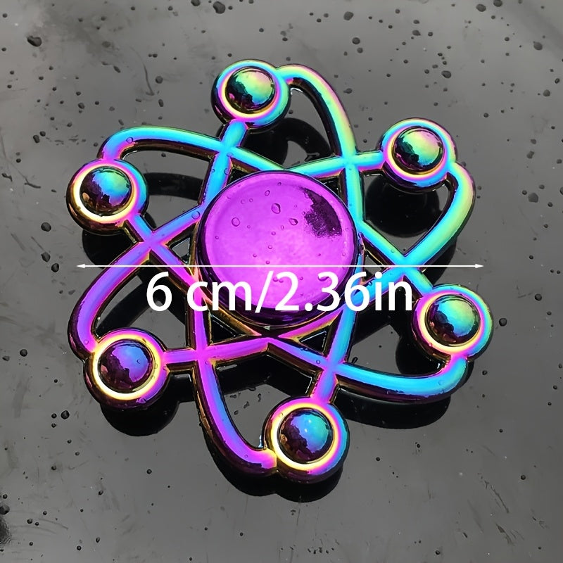 Metal Gear Sensory Spinner Toy Multicolored Gears Purple
