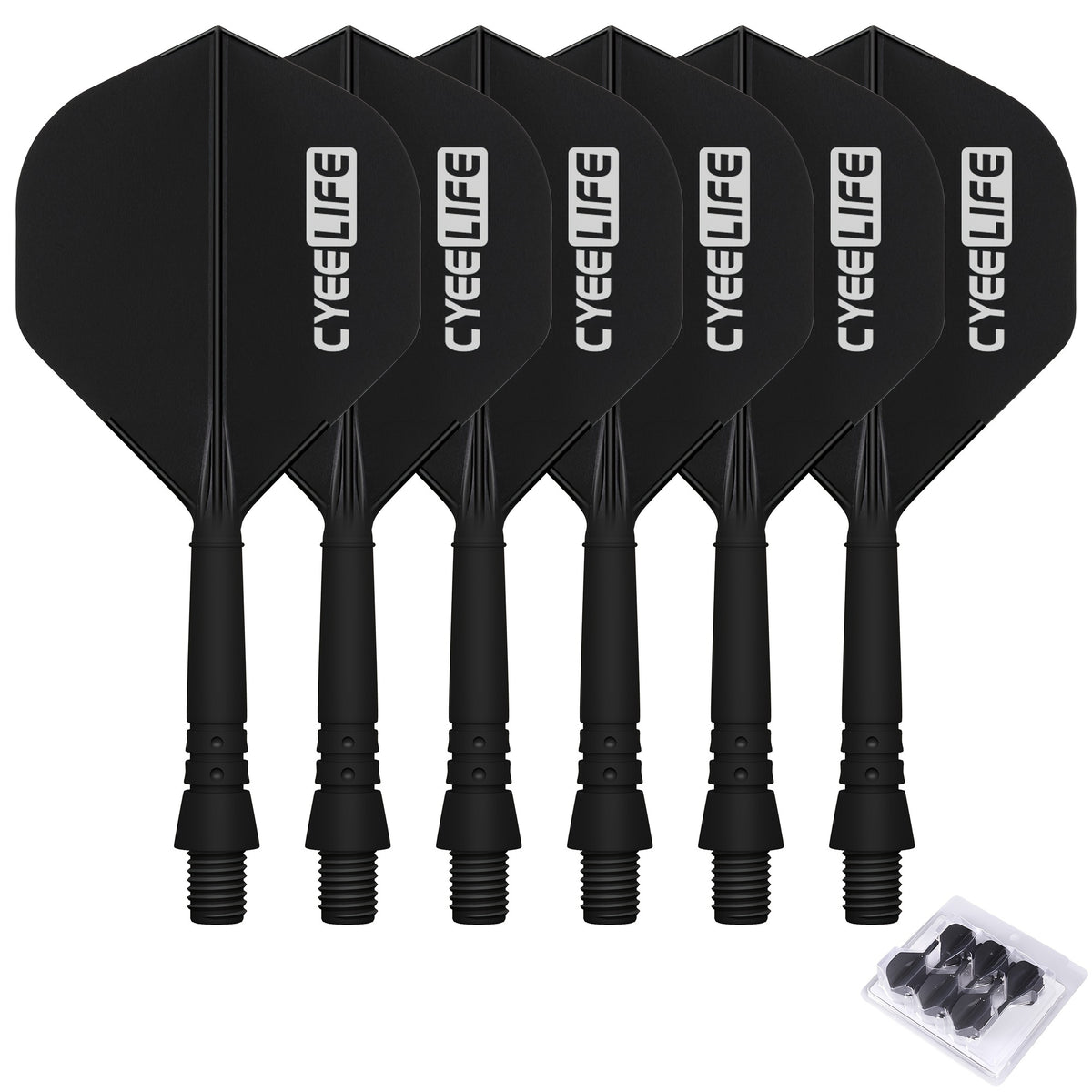 CyeeLife 2 Sets Integrated Dart Flights And Shafts Dart Accessories
