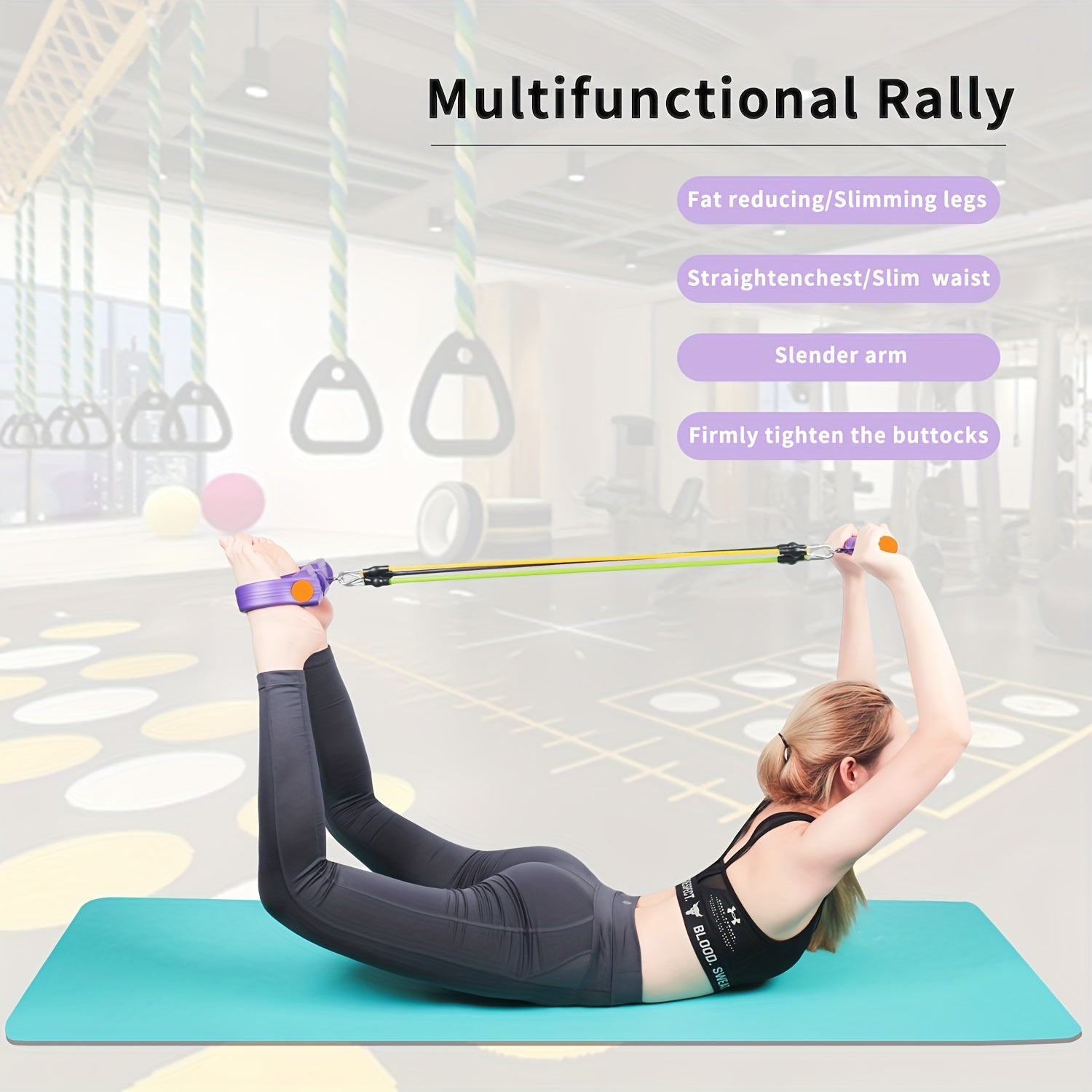 Adjustable Non-slip Pedal Puller for Body Training