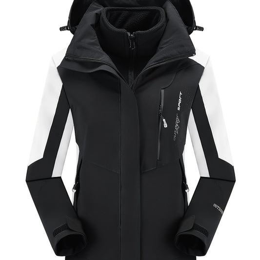 Women's 3 in 1 Outdoor Jacket Set - Windproof & Warm