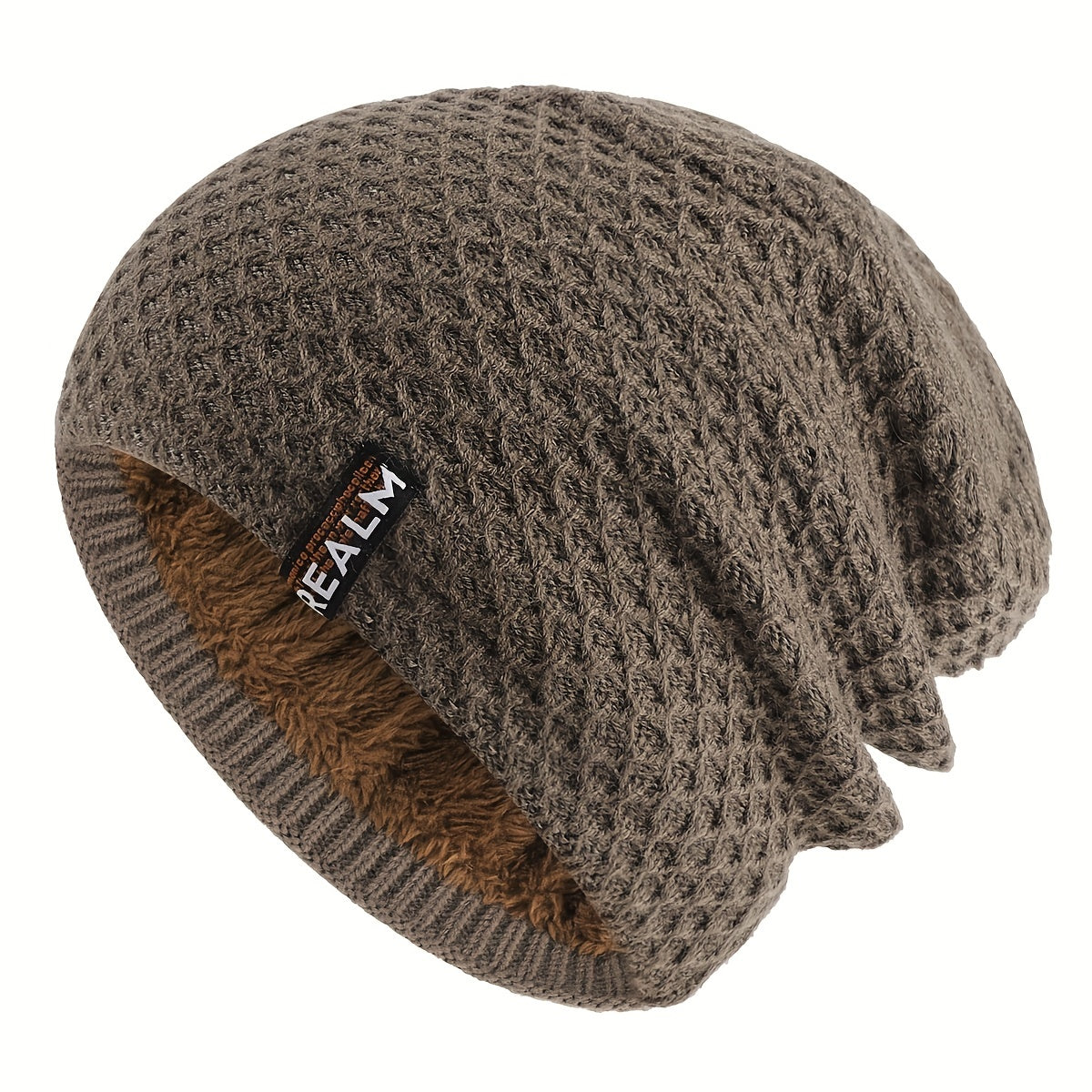 Velvet Woolen Beanie Hat with Ear Protection