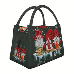 Winter Gnome Insulated Cooler Bag - Portable Thermal Lunch Tote