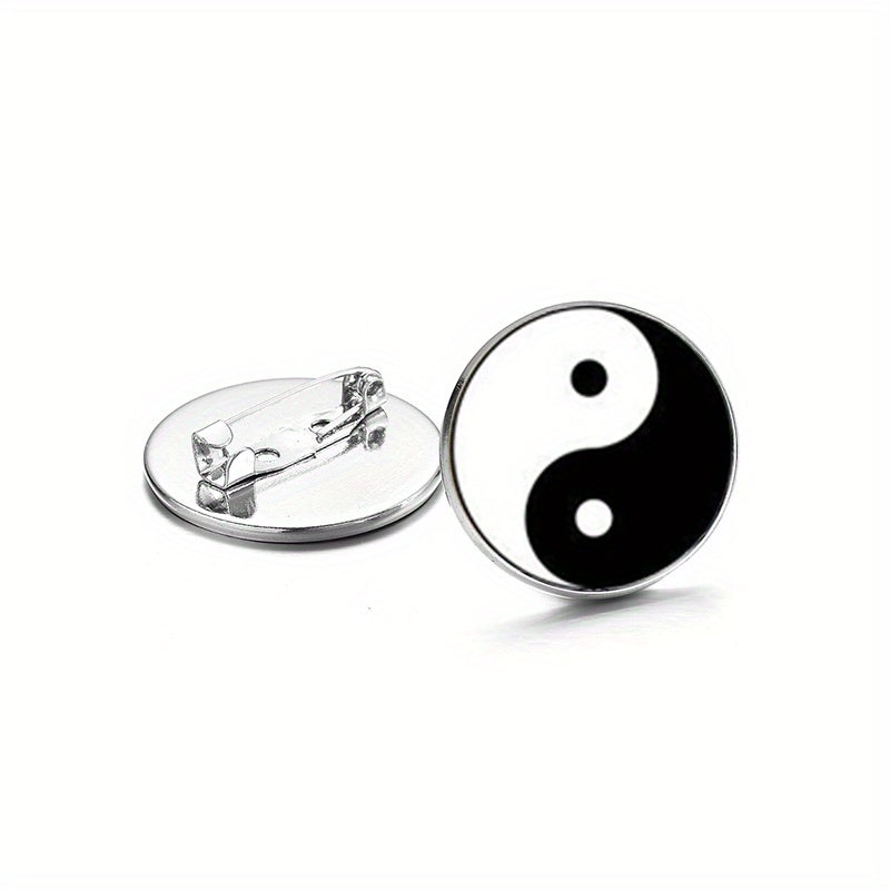 Yin Yang Brooch Yin Yang Jewelry Hypoallergenic Brooch Pins
