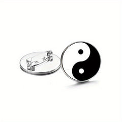 Yin Yang Brooch Yin Yang Jewelry Hypoallergenic Brooch Pins