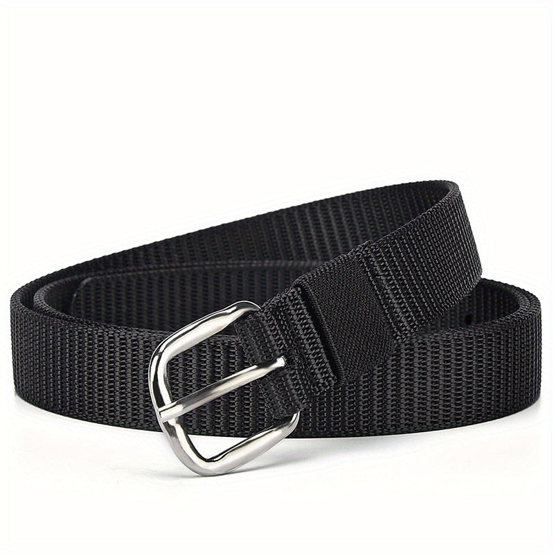 Solid Casual Belt Classic Square Buckle Unisex Sports Belt