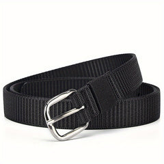 Solid Casual Belt Classic Square Buckle Unisex Sports Belt
