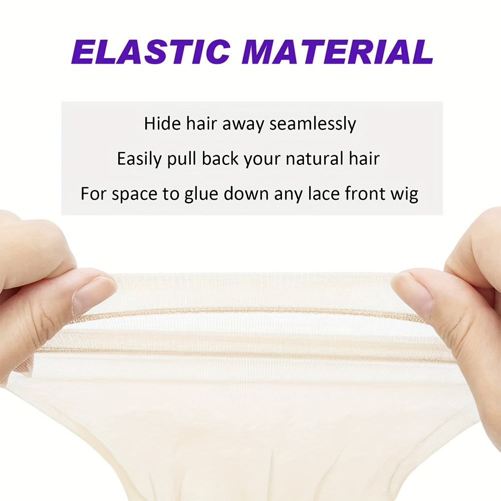 12pcs Ultra Thin Invisible HD Wig Cap Sheer Nylon Stocking Cap for Women