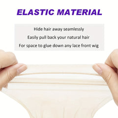 12pcs Ultra Thin Invisible HD Wig Cap Sheer Nylon Stocking Cap for Women
