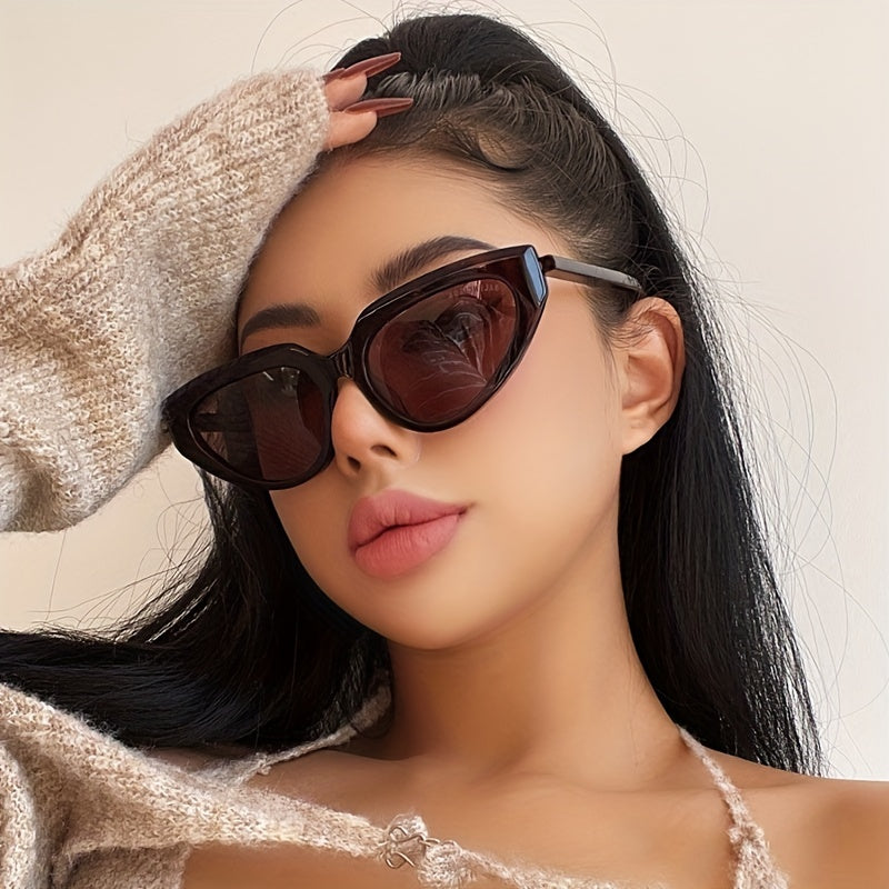 Cat Eye Sunglasses Wrap Around Vintage Eyewear UV Protection