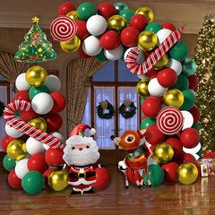 95pcs Christmas Balloon Arch Set Santa Claus Deer Design