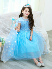 5pcs Girls Princess Costume Party Dress Set with Accessories