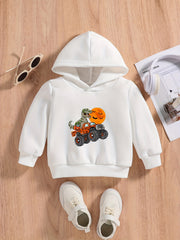 Halloween Dinosaur Baby Boys Hooded Sweatshirt