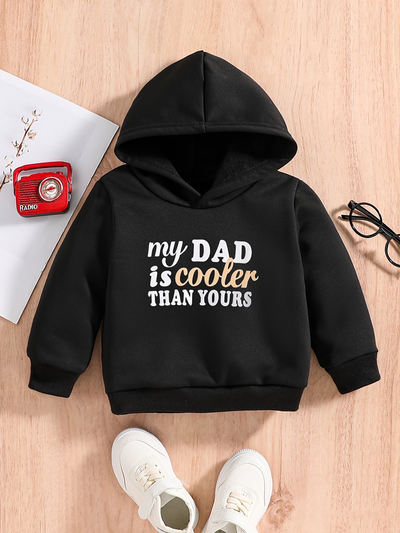 Energy Print Baby Boys Hooded Pullover Sweatshirt