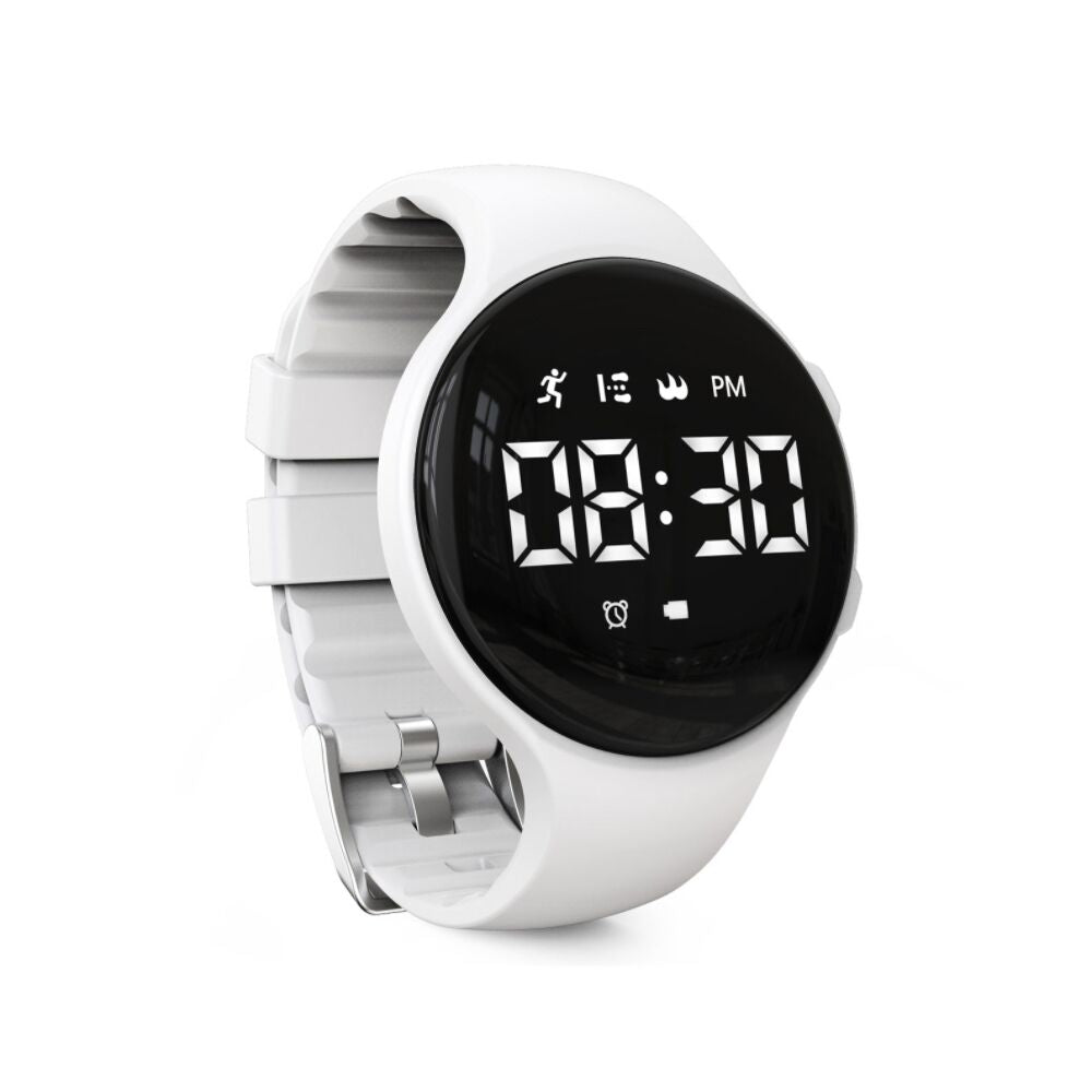 Kids Digital Pedometer Watch LED Fitness Tracker Alarm Stopwatch