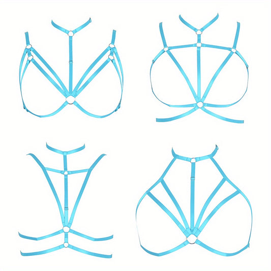 Sexy Hollow Out Halter Cage Chest Harness for Women's Lingerie
