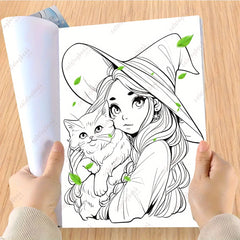Witchies Coloring Book 29 Pages Deluxe Version for Adults