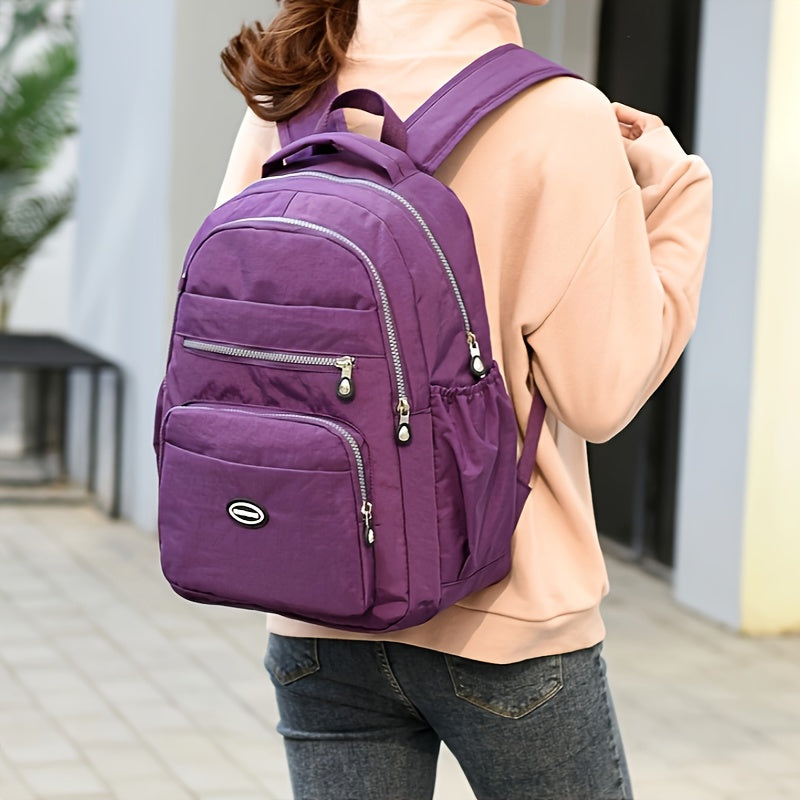 Stylish Waterproof Nylon Backpack for Students