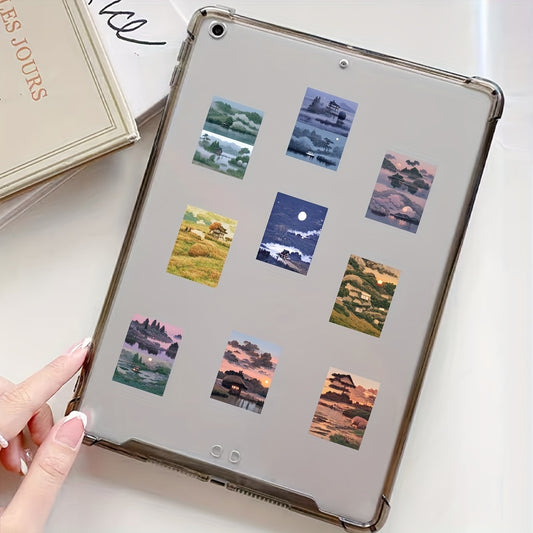 64pcs Orientalism Series PVC Sticker Bags