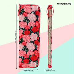 Knitting Needles Case Organizer Zipper Bag Travel Crochet Hooks Storage