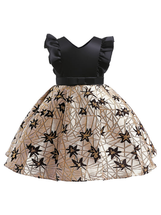 Girls Sleeveless Princess Dress Formal Dress for Christmas Evening Party