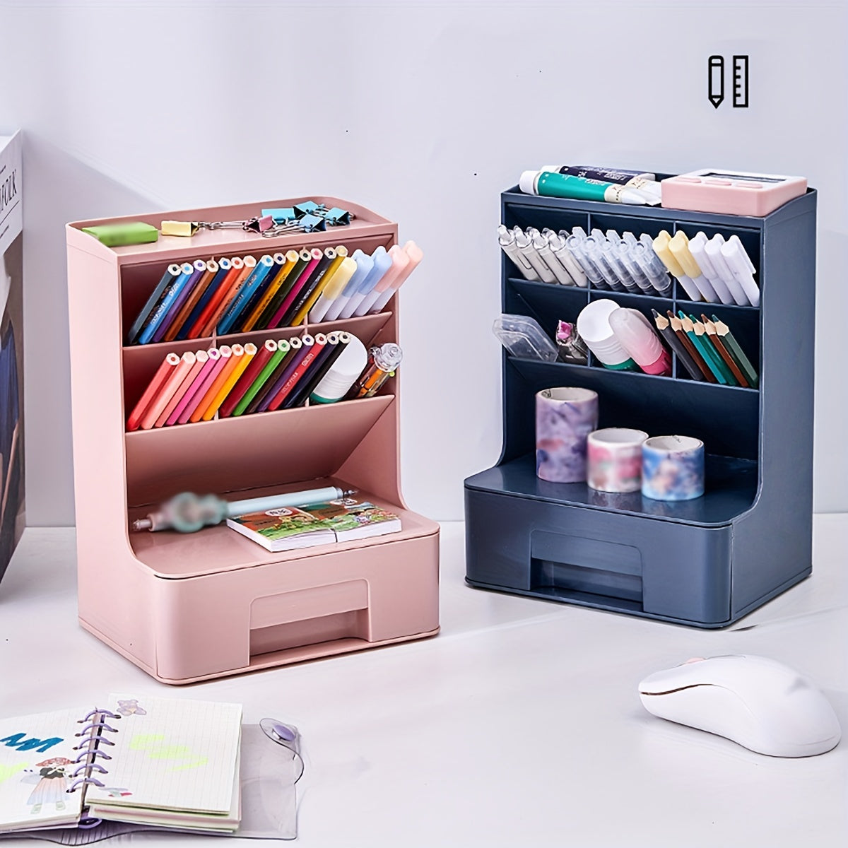 DIY Oblique Insert Pen Holder Student Stationery Office Desktop Storage