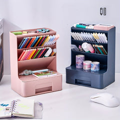 DIY Oblique Insert Pen Holder Student Stationery Office Desktop Storage