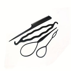 4pcs Hair Accessories Braiding Tools Bun Maker Twist Hair Clips