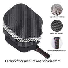 HAITIME Carbon Fiber Pickleball Paddles Lightweight Set