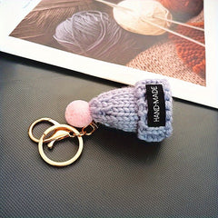 Woolen Hat Key Chain Pendant Women's Bag Jewelry Charm